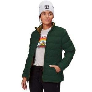 Women's Stoic Green Insulated Puffer Jacket Size Medium, Darkest Spruce